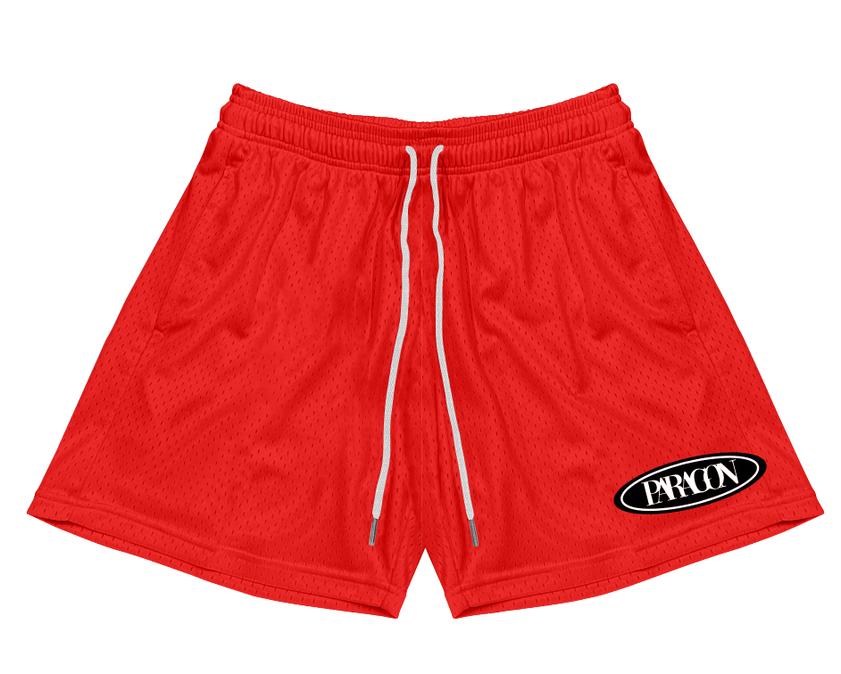 Red Basic Summer Shorts