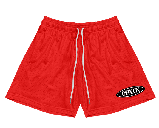 Red Basic Summer Shorts